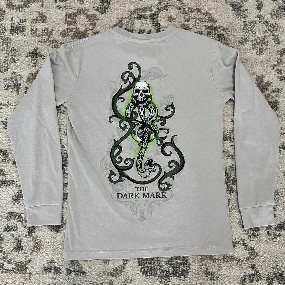 Brand New Dark Mark Death Eater Adult Long Sleeve T-Shirt Harry Potter - Size XS